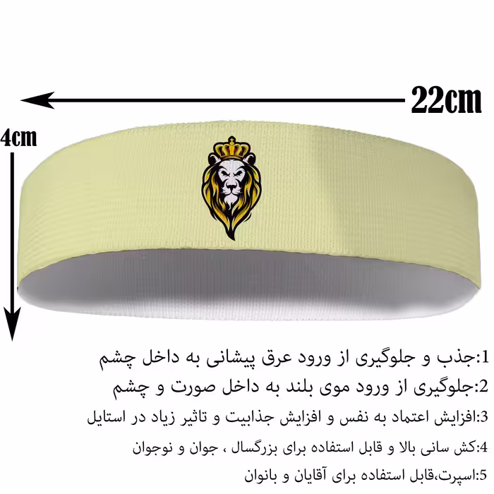 هدبند ورزشی آی تمر مدل شیر کد 316