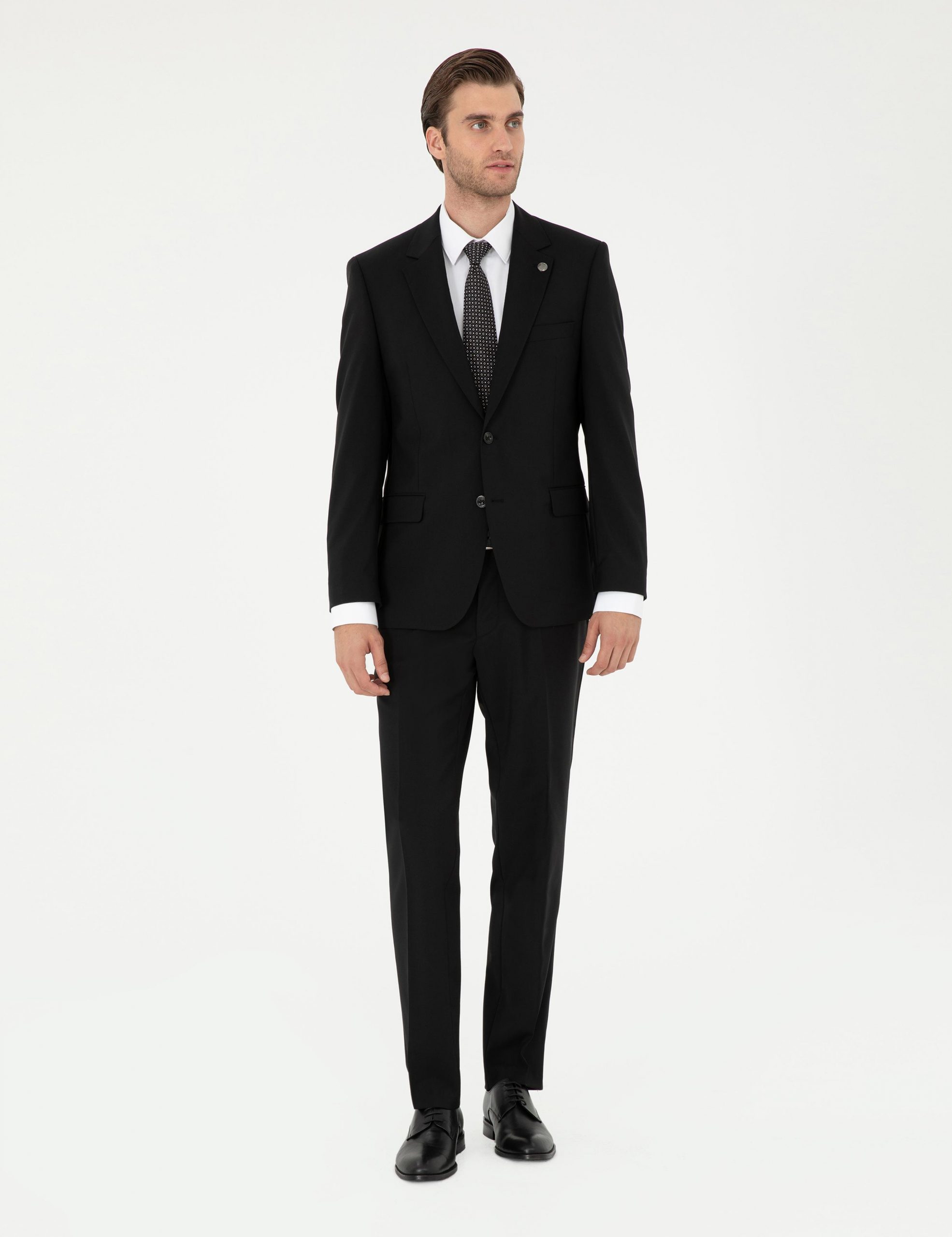 کت و شلوار مردانه مشکی پیرکاردین - فروشگاه لباس شهرمون