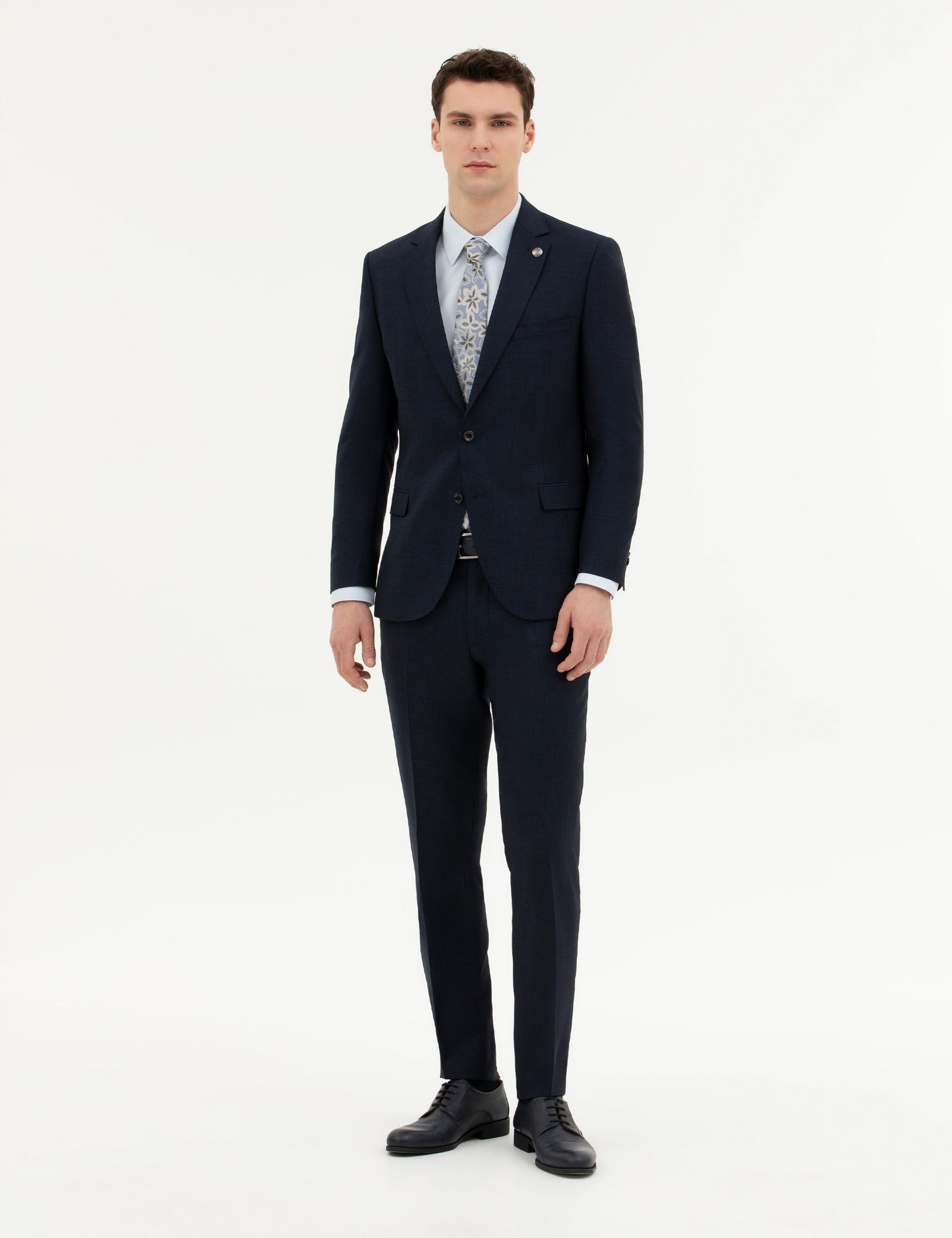 کت و شلوار مردانه سرمه ای پیرکاردین - فروشگاه لباس شهرمون