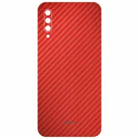 برچسب پوششی سلبیت مدل بافت دار فیبر کربن مناسب برای گوشی موبایل سامسونگ Galaxy A50S