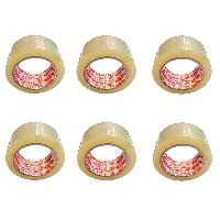 چسب پهن چسب سینا مدل Super Tape S45 عرض 48 میلی متر بسته 6 عددی