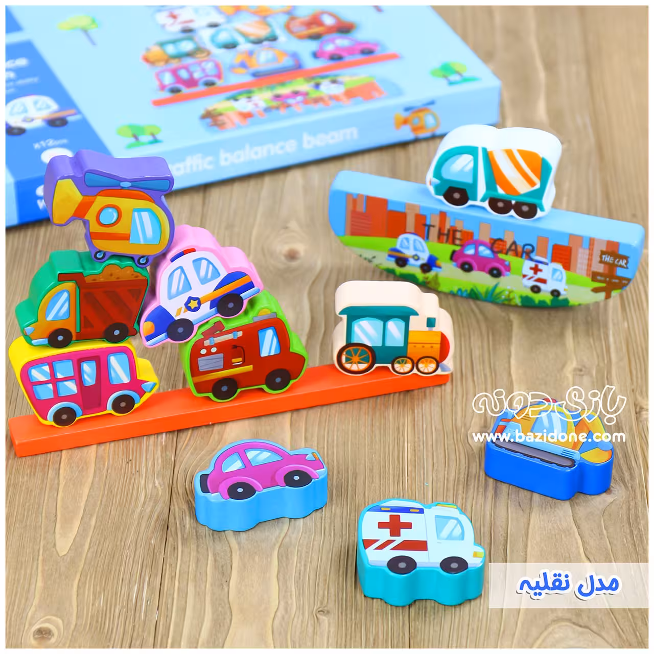 بازی فکری تعادلی چوبی مدل نقلیه