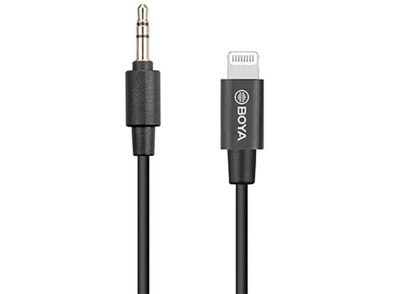 کابل تبدیل بویا BOYA BY-K1 3.5mm TRS Male to Lightning Adapter Cable