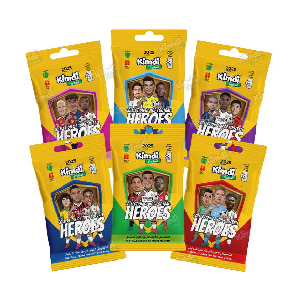 کارت بازی فوتبالی کیمدی 2025 (Heroes) Kimdi پک 6 عددی