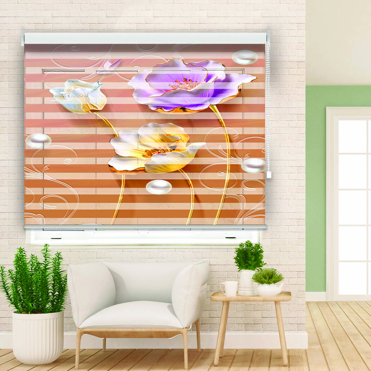 پرده زبرا مدل BM-2 سایز 80x180 سانتی متر