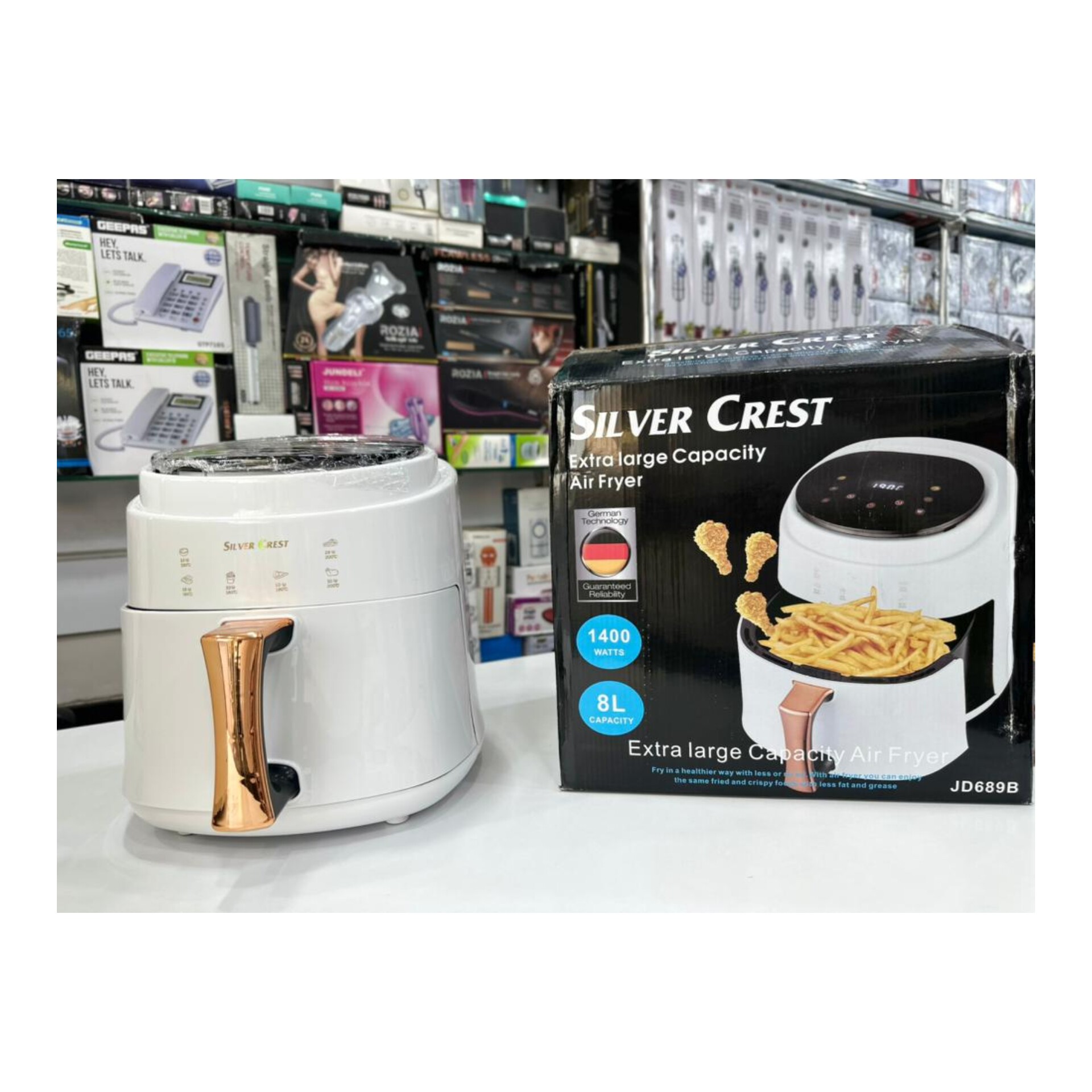 سرخکن بدون روغن سیلورکرست 8لیتری مدل JD689B