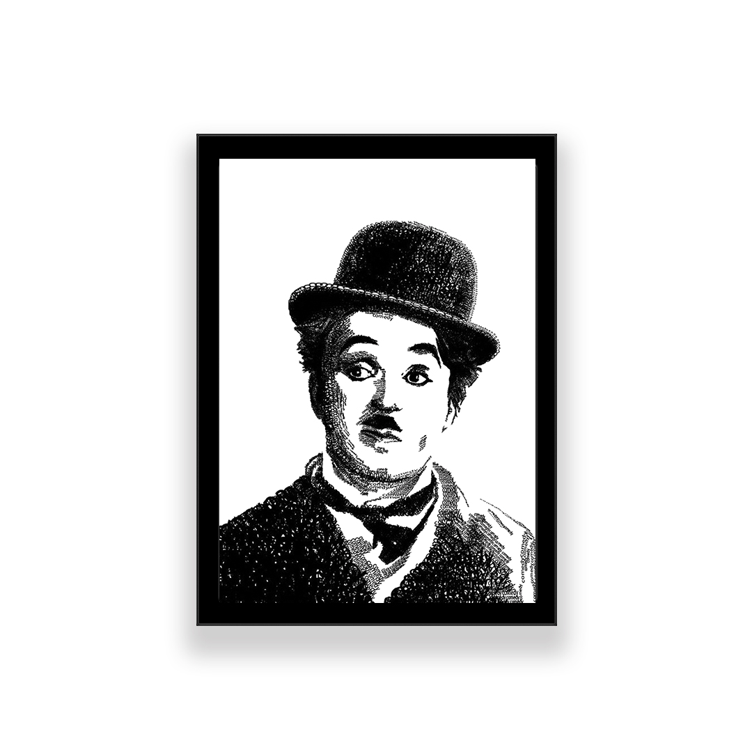 تابلو طرح چارلی چاپلین 