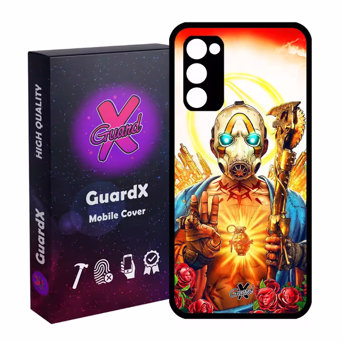 کاور گارد ایکس طرح Borderlands مدل Glass10068 مناسب برای گوشی موبایل سامسونگ Galaxy S20 FE