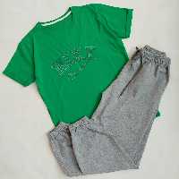 ست تیشرت و شلوار طرح نایک گلدوزی