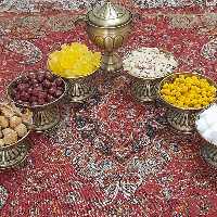 هفتسین یا آجیل خوری برنجی قابل استفاده و شستشو