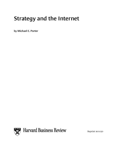 خرید و دانلود نسخه کامل کتاب Strategy and the Internet