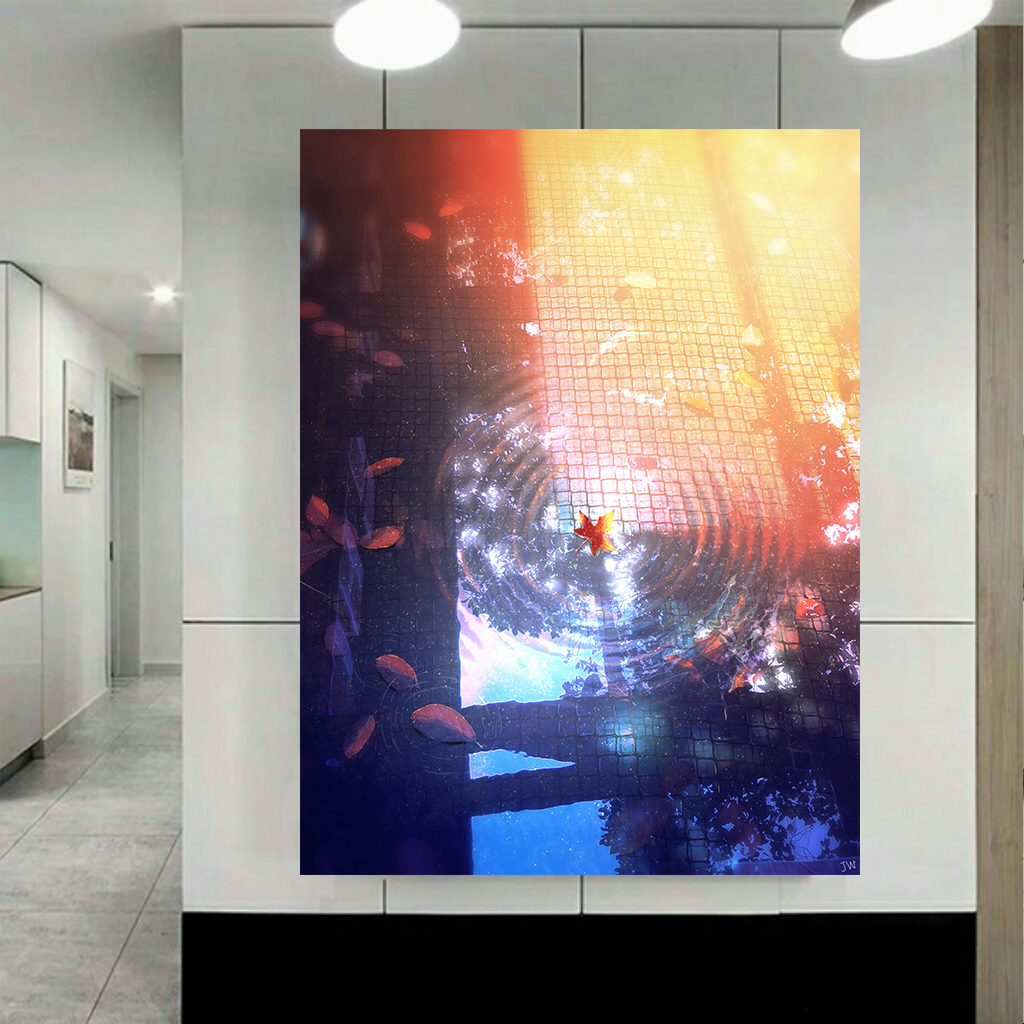 تابلو بوم مدل برگ و برکه کد AR233