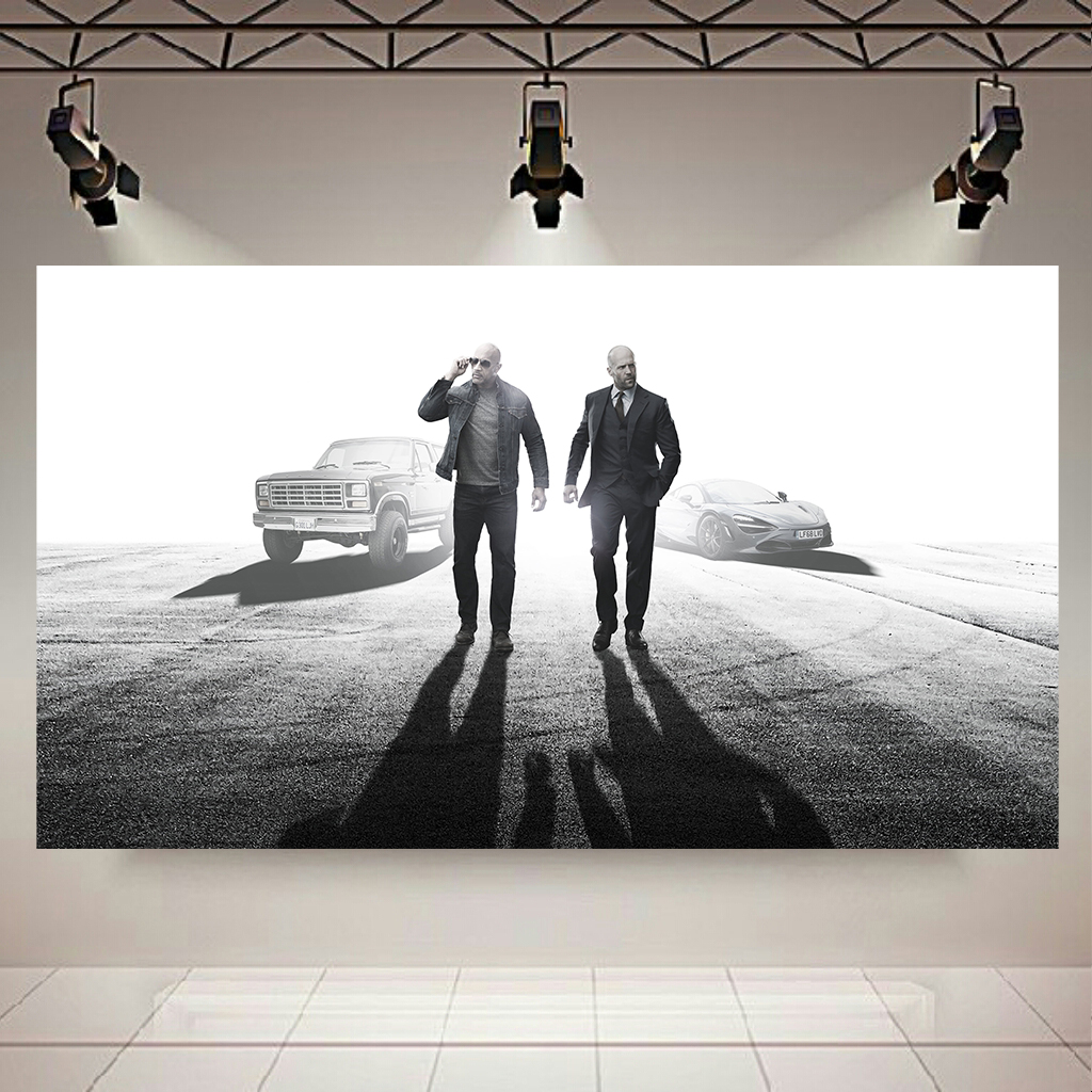 تابلو بوم طرح فیلم سینمایی سریع و خشن مدل Hobbs &amp; Shaw کد AR2890 
