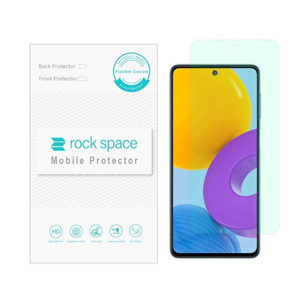 گلس سامسونگ M52 مدل نانو هیدروژل گرین لایت برند راک اسپیس کد S