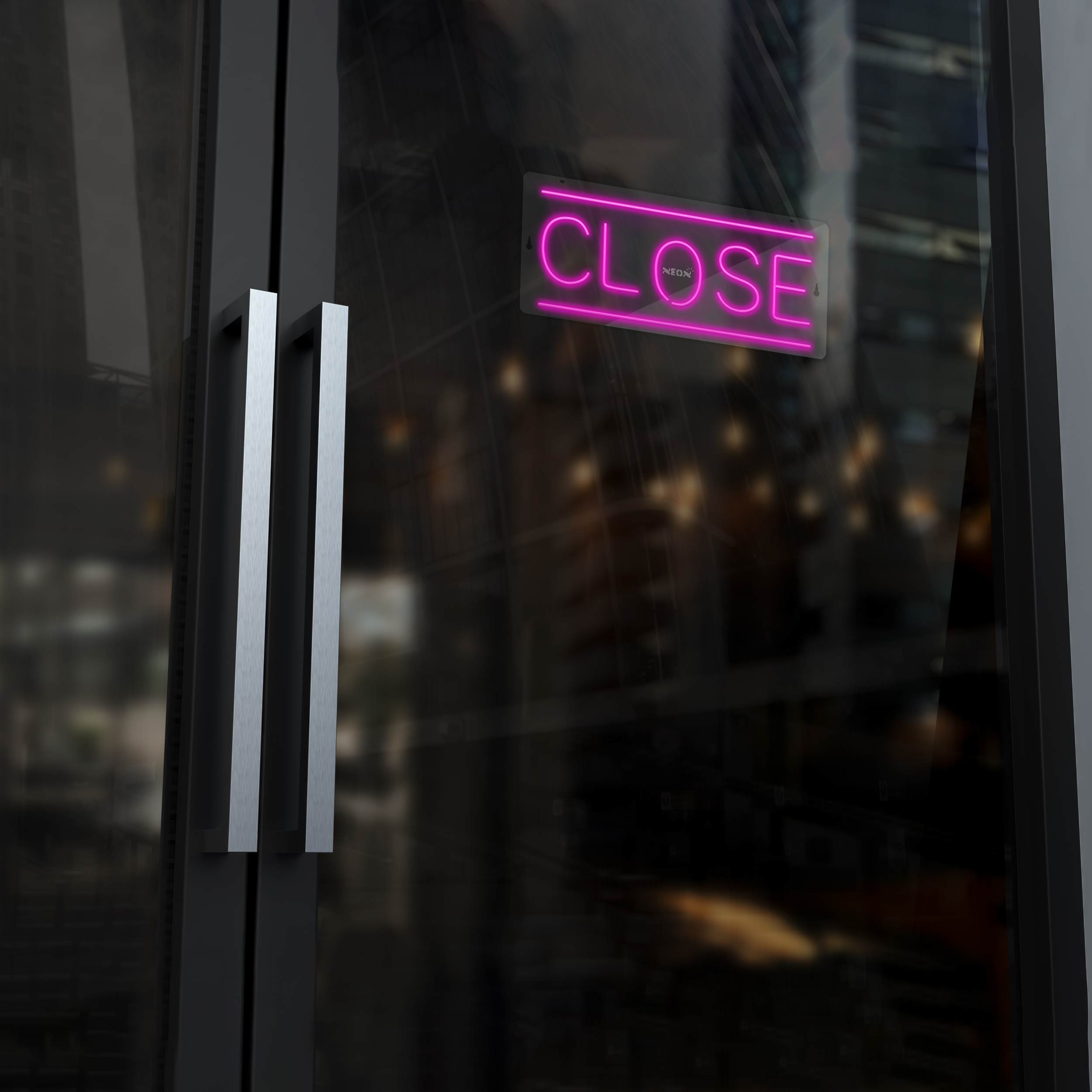 چراغ دیواری نئون دیزاین طرح Close_PN