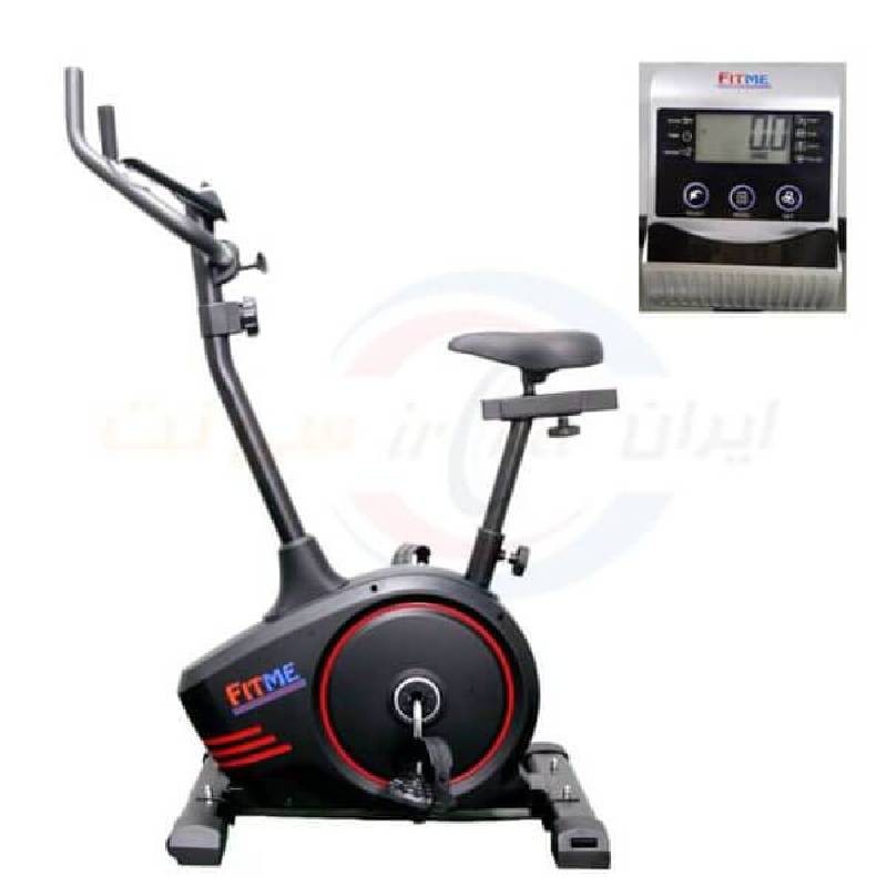 دوچرخه ثابت فیت می (fit me) ، تحمل وزن 110 کیلوگرم ، رنگ مشکی قرمز