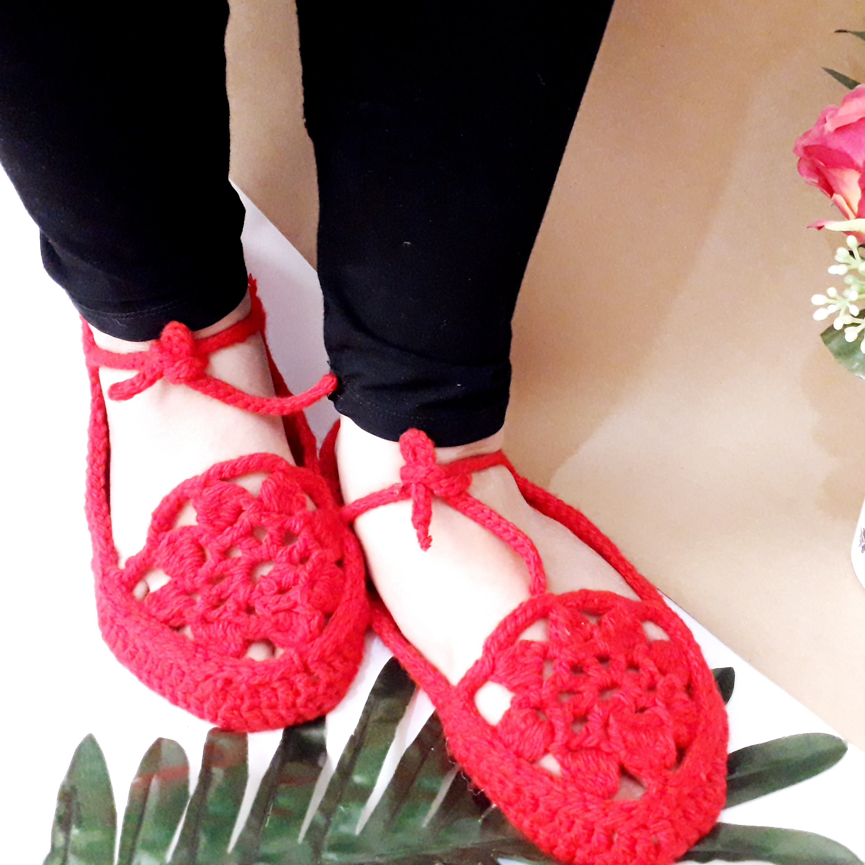 پاپوش بافتنی  سایز 38-39 