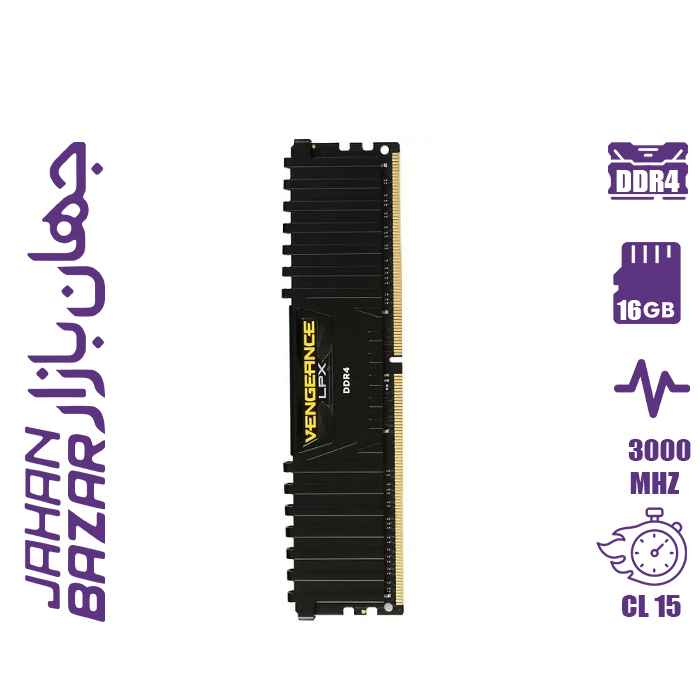 رم کورسیر مدلCorsair Vengeance LPX DDR4 16GB 3000MHz C15 Single Channel Desktop Ram