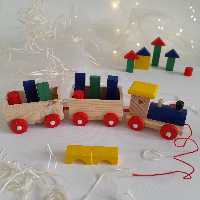 قطار چوبی باربری 