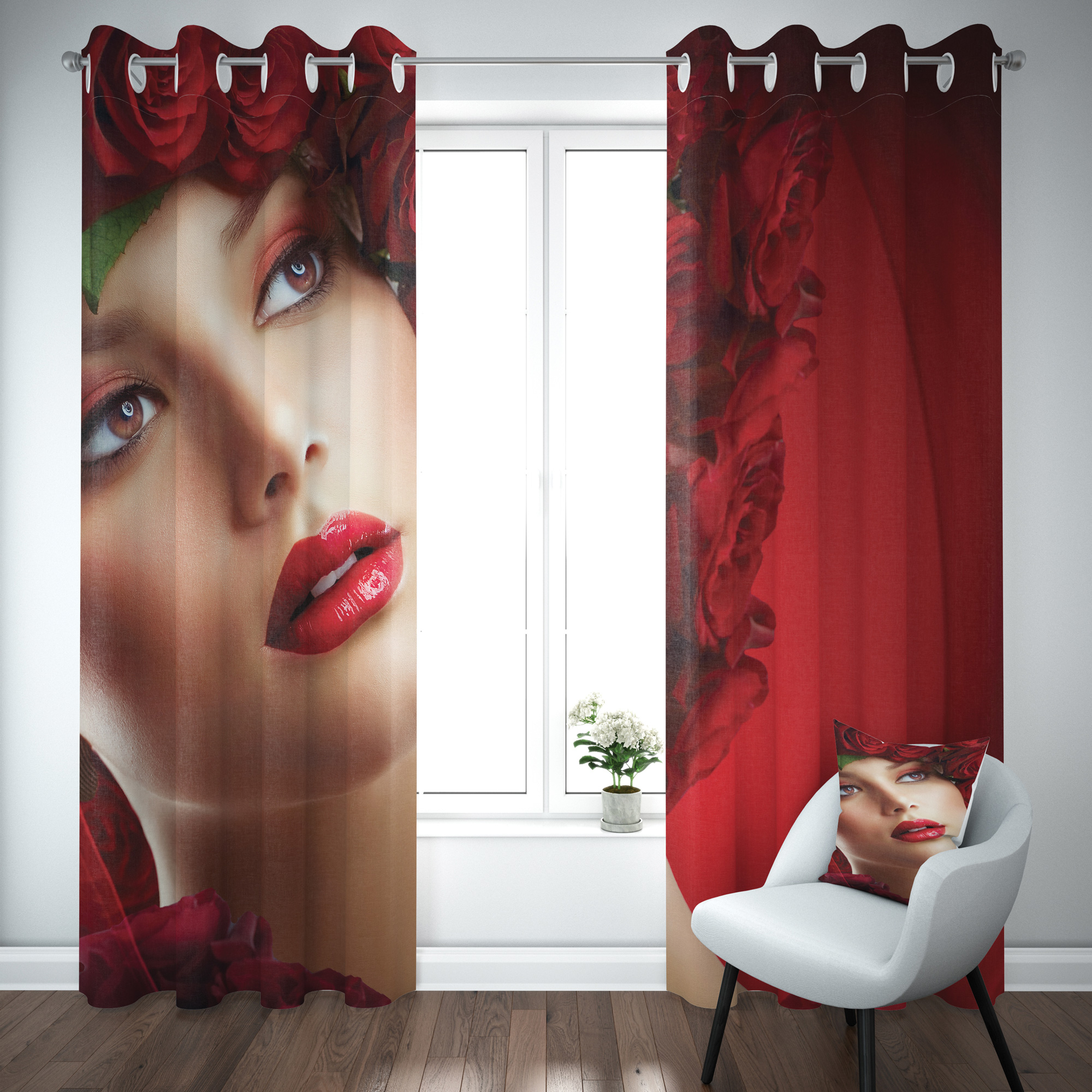 پرده مدل 1086 سایز 140×280 سانتی متر