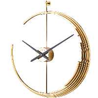 ساعت ديواری فلزی لوتوس کد محصول: M-18026 GOLD – رنگ طلایی