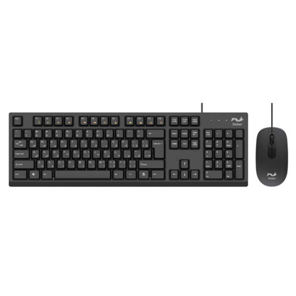 کیبورد و ماوس باسیم زیچر مدل Sicher KB140