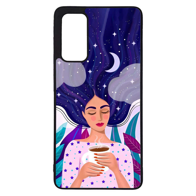 کاور طرح نقاشی دختر کد G-095 مناسب برای گوشی موبایل سامسونگ Galaxy S20 FE | دیجی قاب دونی