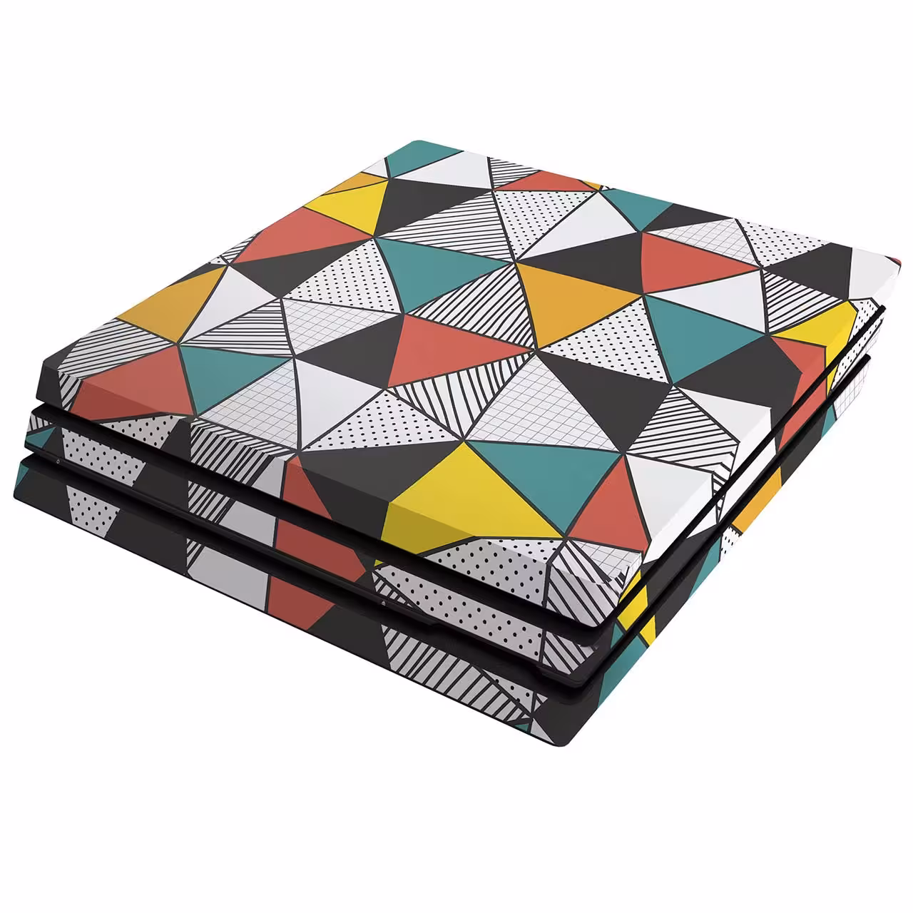 برچسب افقی پلی استیشن 4 پرو ونسونی طرح Triangular Geometric