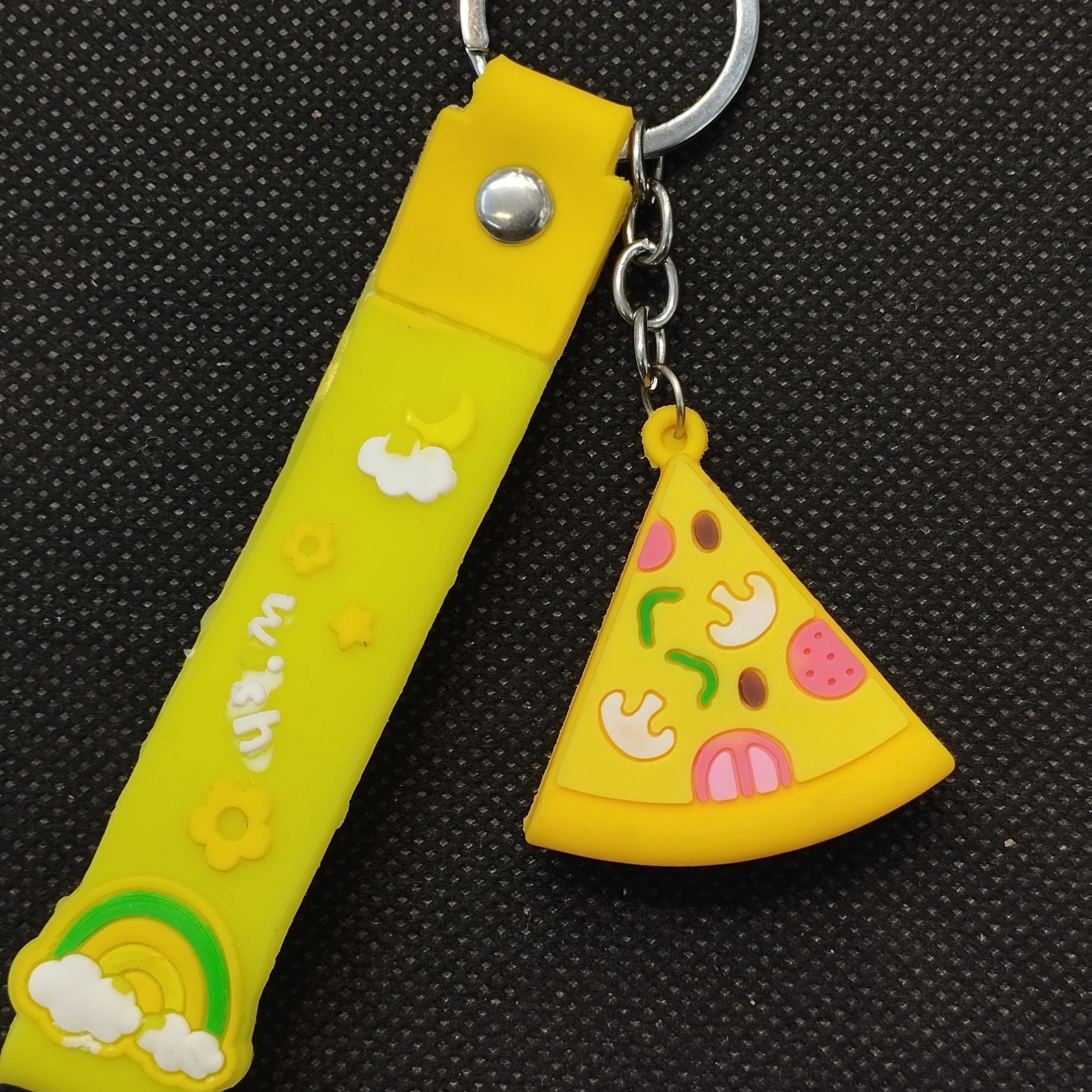 جاسوییچی سیلیکونی مدل عروسک دار طرح غذا مدل پیتزا همراه با بند کد1 