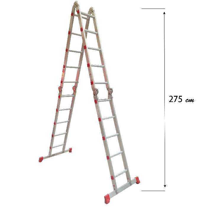 نردبان 20 پله آلوپات مدل لولادار هارمونی 6m