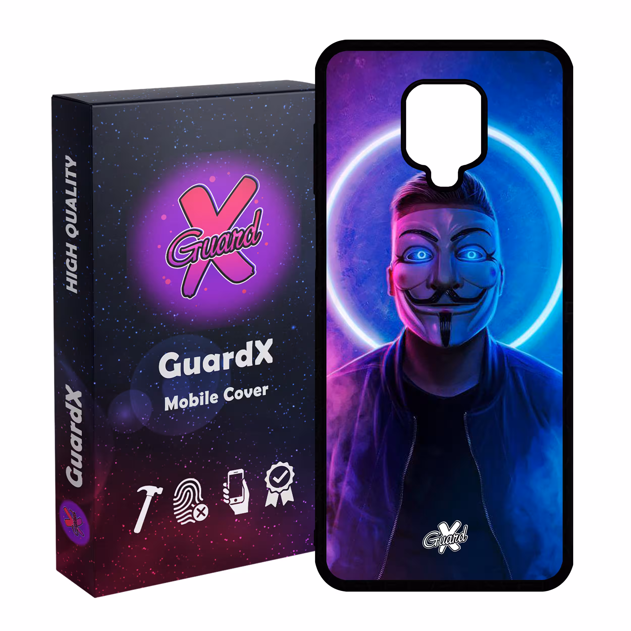 کاور گارد ایکس طرح Anonymous مدل Glass10043 مناسب برای گوشی موبایل شیائومی Redmi Note 9S / Note 9 Pro / Note 9 Pro Max