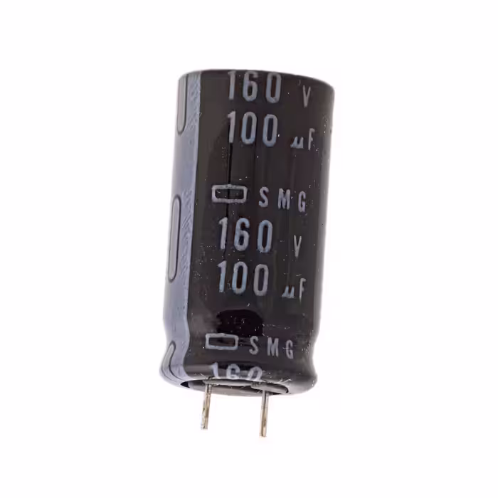 خازن الکترولیت 100 میکرو فاراد کد 00071 بسته 5 عددی