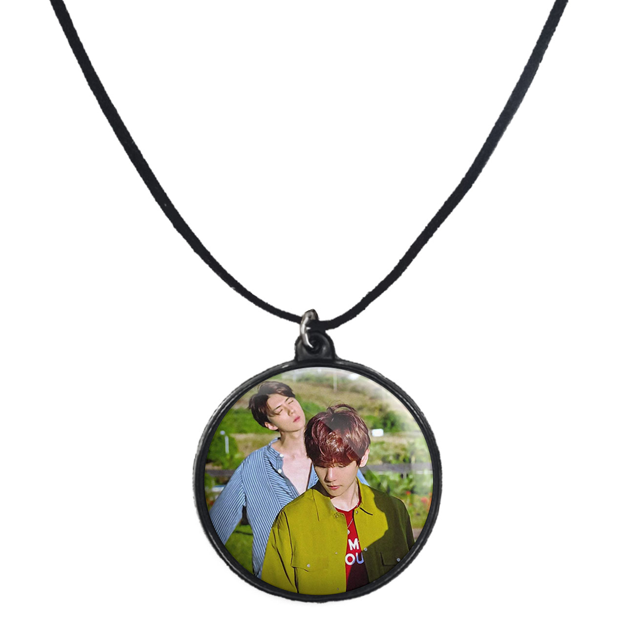 گردنبند پرمانه طرح exo کد pmb.14024 مدل دو طرفه