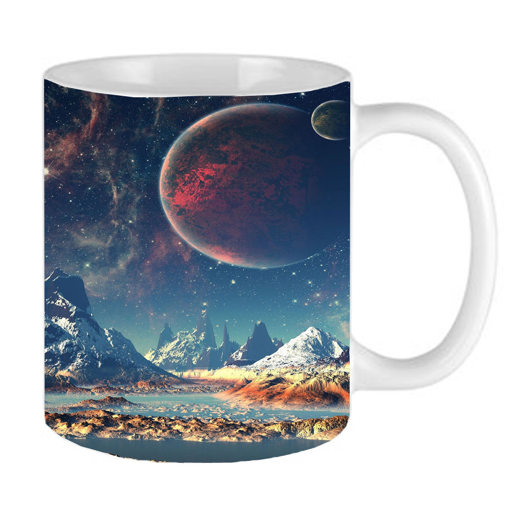 ماگ طرح منظره ماه مدل M 0000