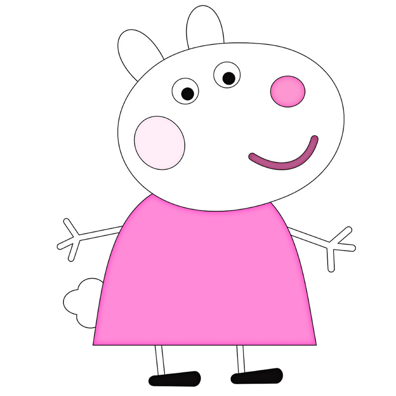 استند رومیزی تولد طرح سوزی ببعی مدل دوستان پپاپیگ کد 01