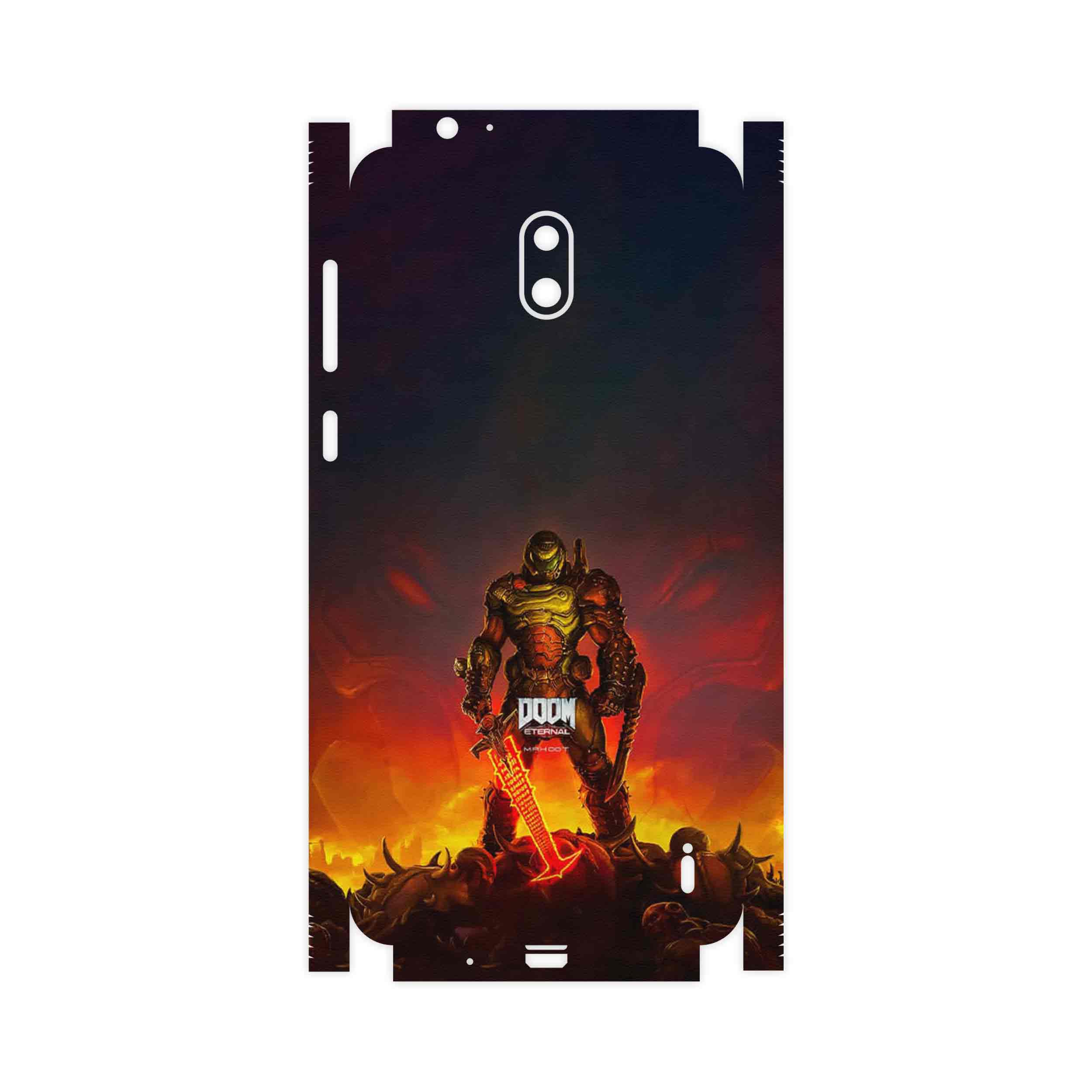 برچسب پوششی ماهوت مدل DOOM Game Series-FullSkin مناسب برای گوشی موبایل نوکیا 2