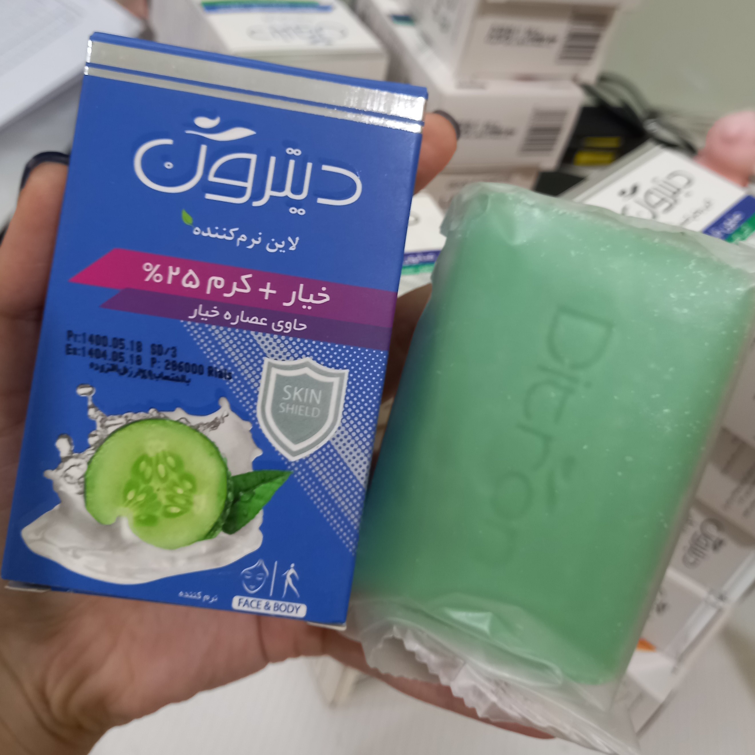 صابون خیار دیترون نرم کننده