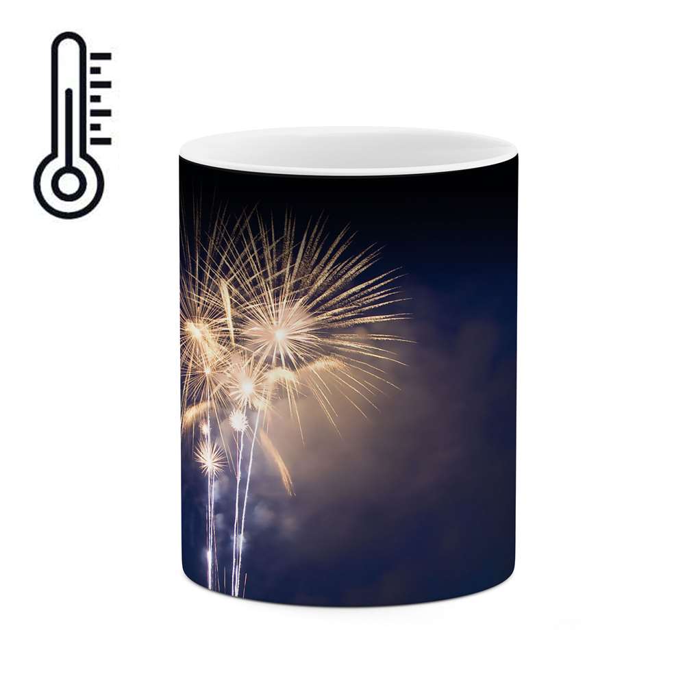 ماگ حرارتی طرح اتیش بازی مدل mgph01399