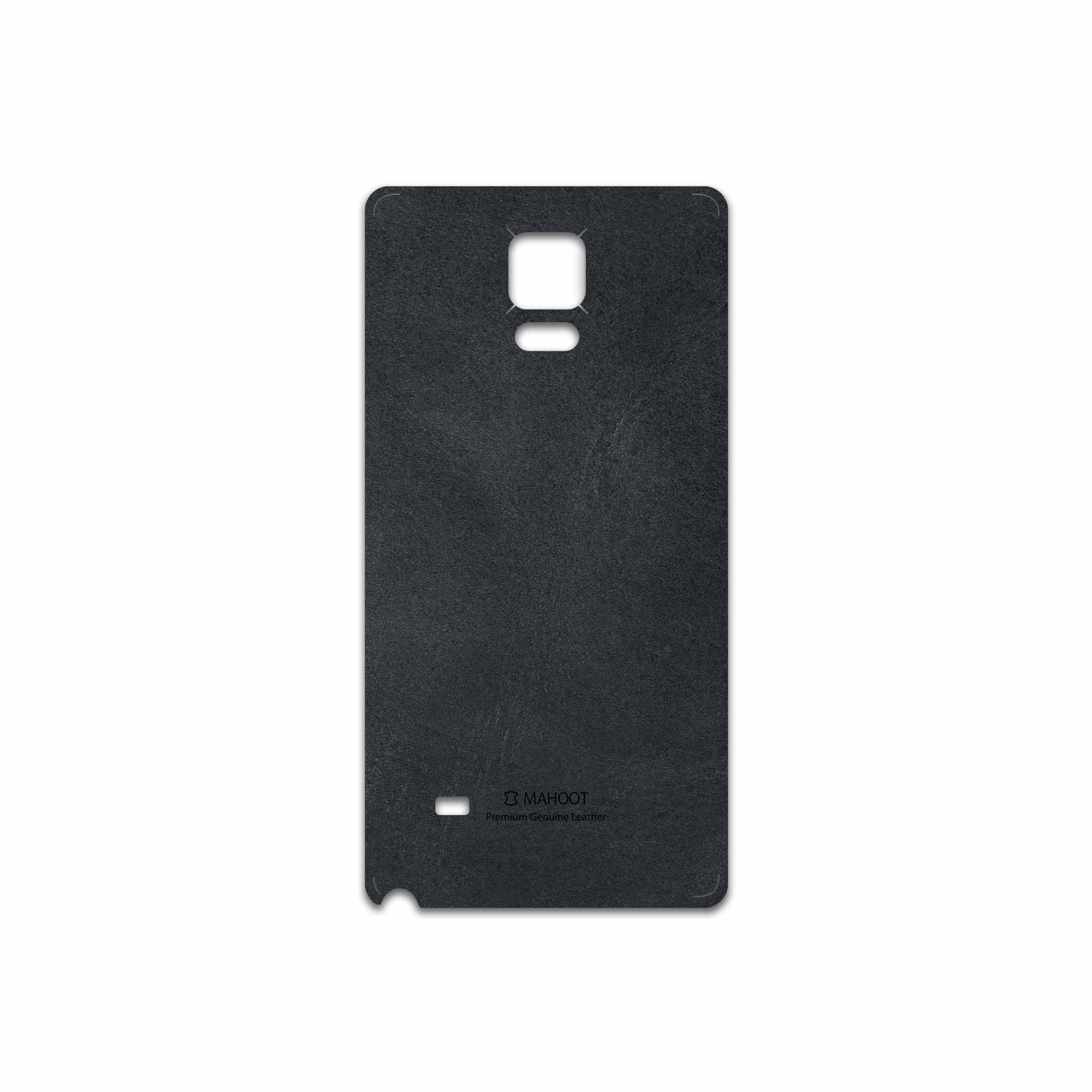 برچسب پوششی ماهوت مدل Graphite Buffalo Leather مناسب برای گوشی موبایل سامسونگ Galaxy Note 4