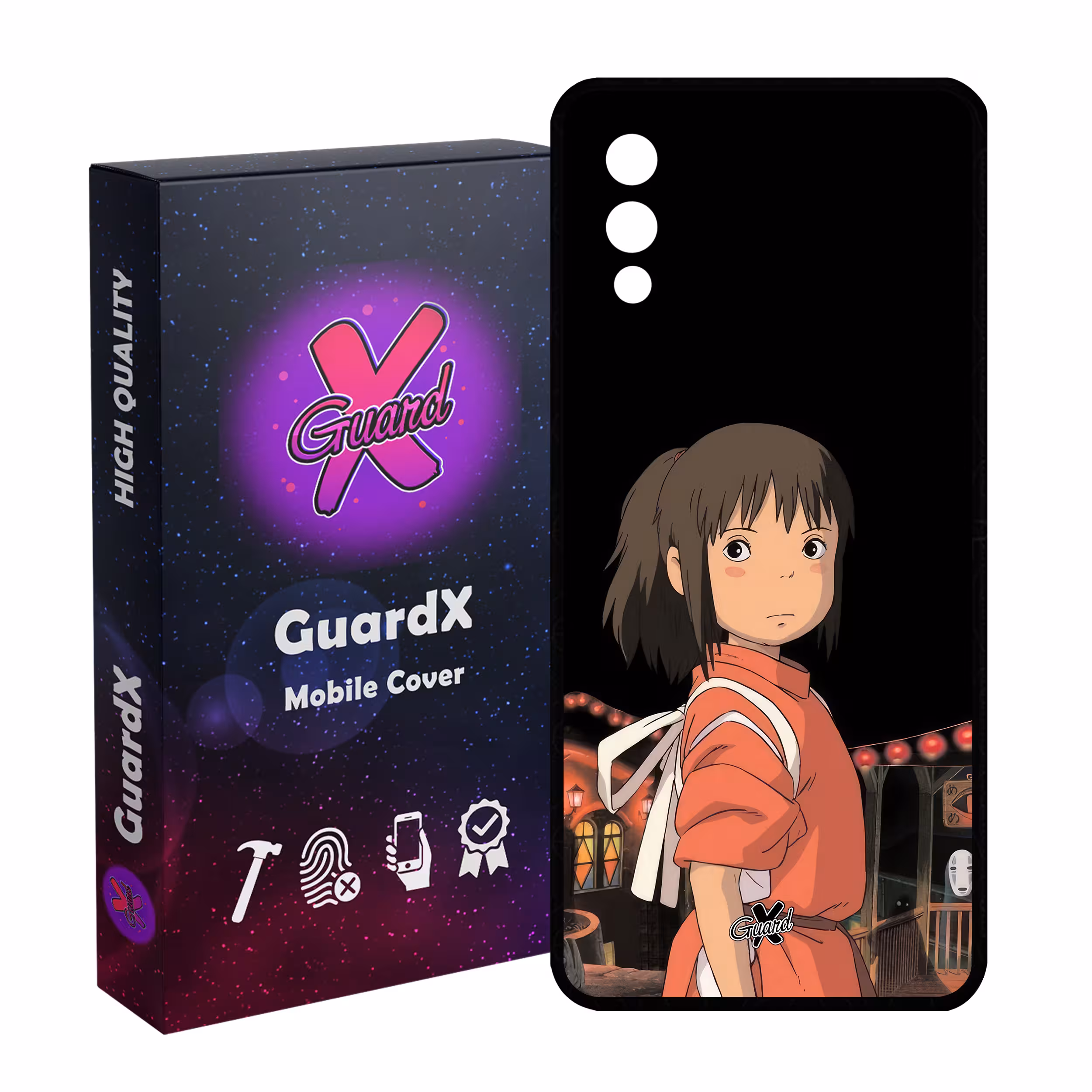 کاور گارد ایکس طرح Spirited Away Anime مدل Glass10574 مناسب برای گوشی موبایل سامسونگ Galaxy A02 / M02