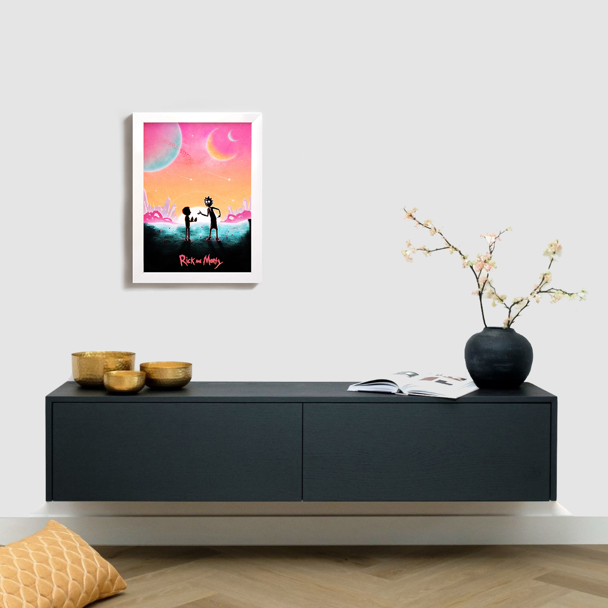 تابلو مدل ریک و مورتی rick and morty W04