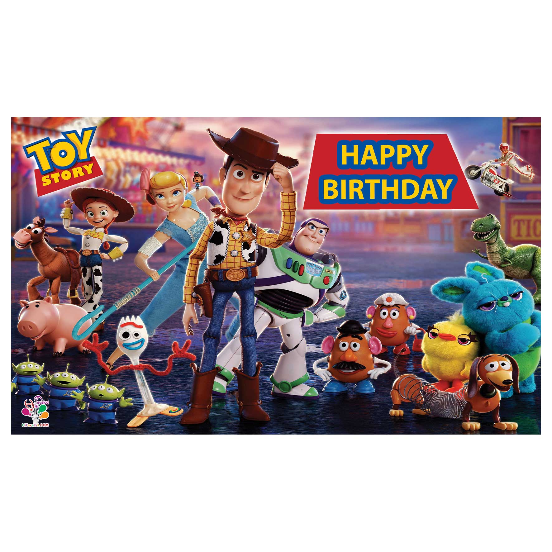  بنر تولد طرح داستان اسباب بازی ها کد 021