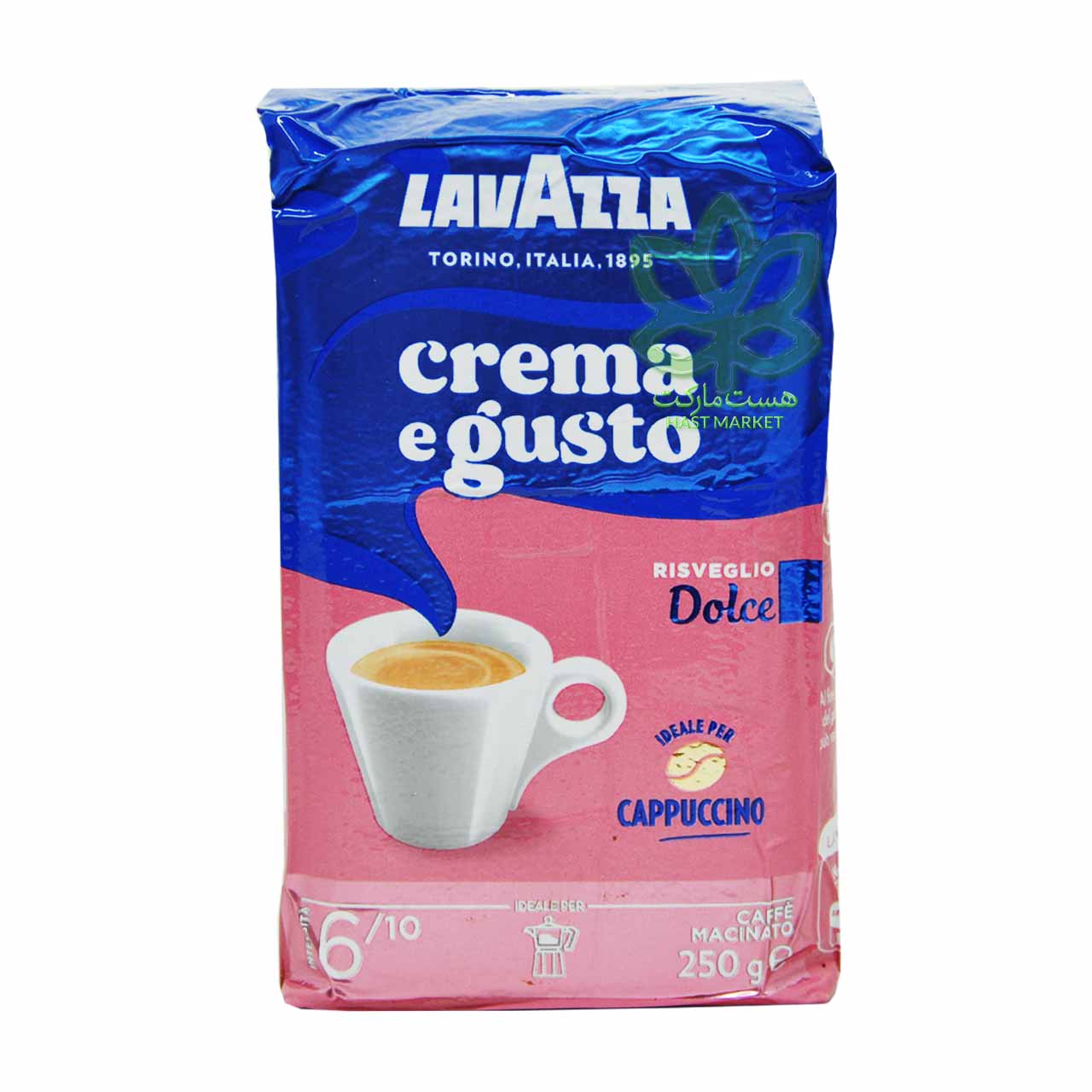 پودر قهوه کرم گوستو 250 گرم لاواتزا - lavazza