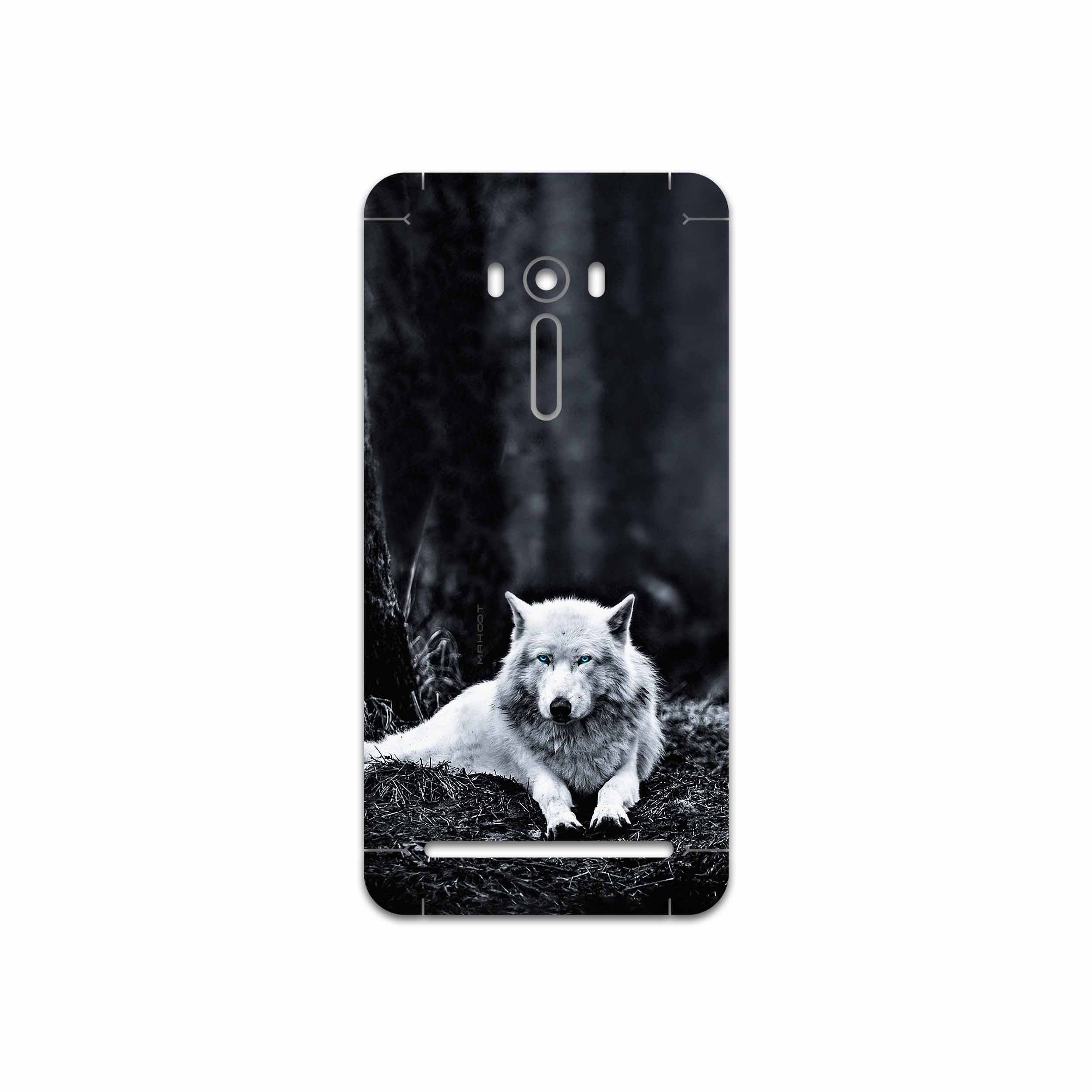 برچسب پوششی ماهوت مدل Dire Wolf مناسب برای گوشی موبایل ایسوس ZenFone Selfie