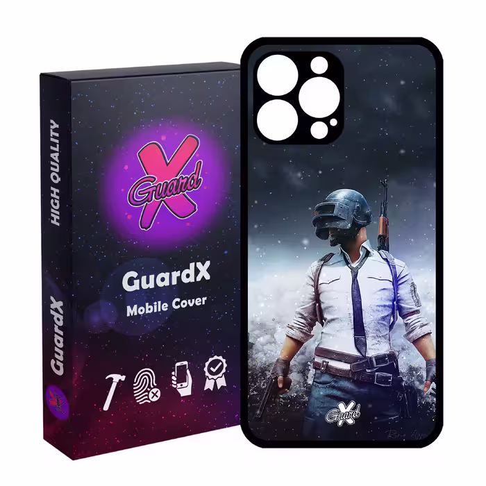 کاور گارد ایکس طرح Pubg مدل Glass10039 مناسب برای گوشی موبایل اپل iPhone 13 Pro Max