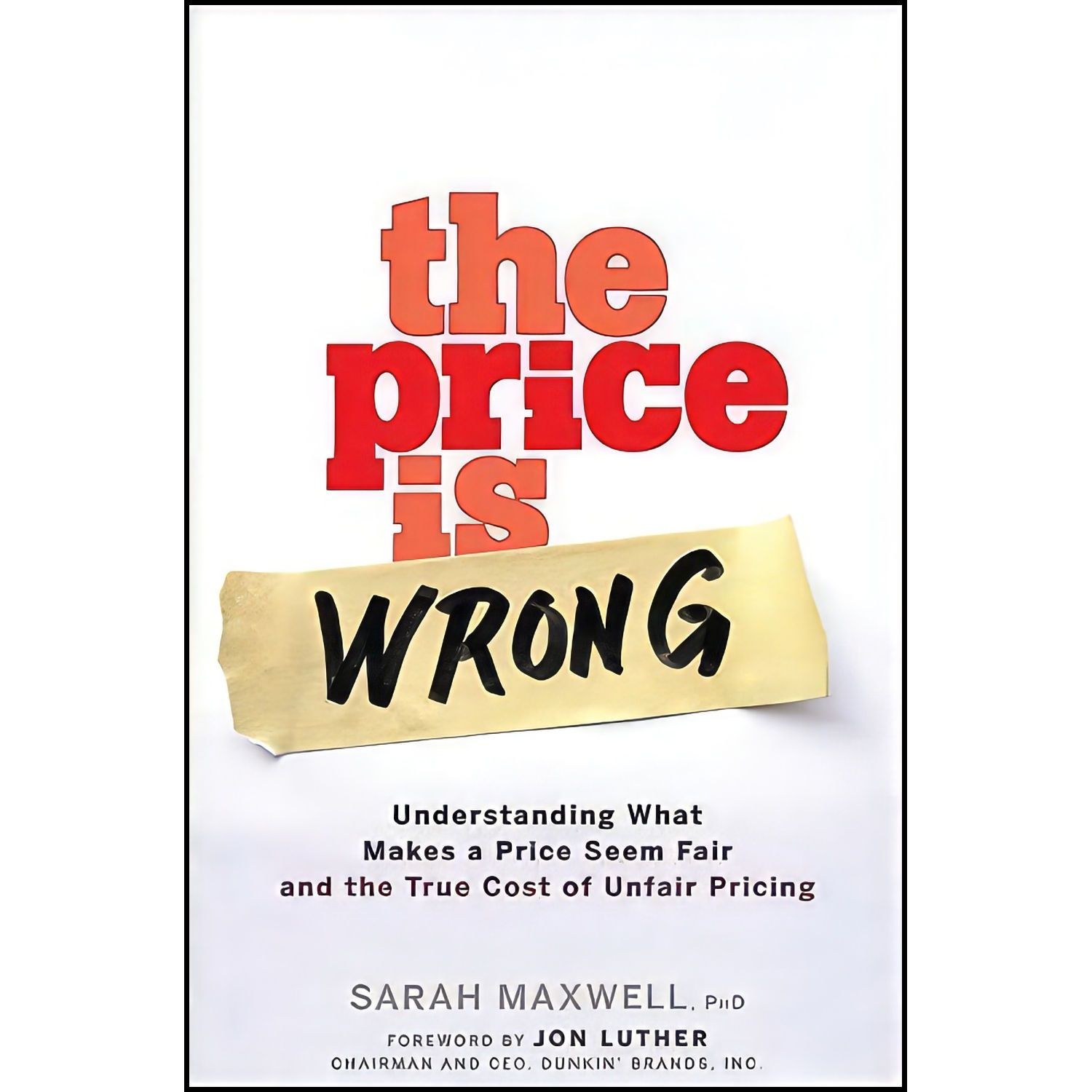 کتاب زبان اصلی The Price is Wrong اثر Sarah Maxwell