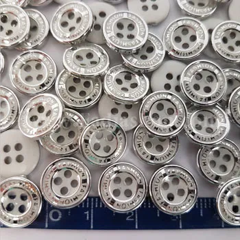 دکمه پیراهنی 18 دورنقره ای