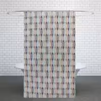 پرده حمام کد PH32 سایز 180x180 سانتی متر