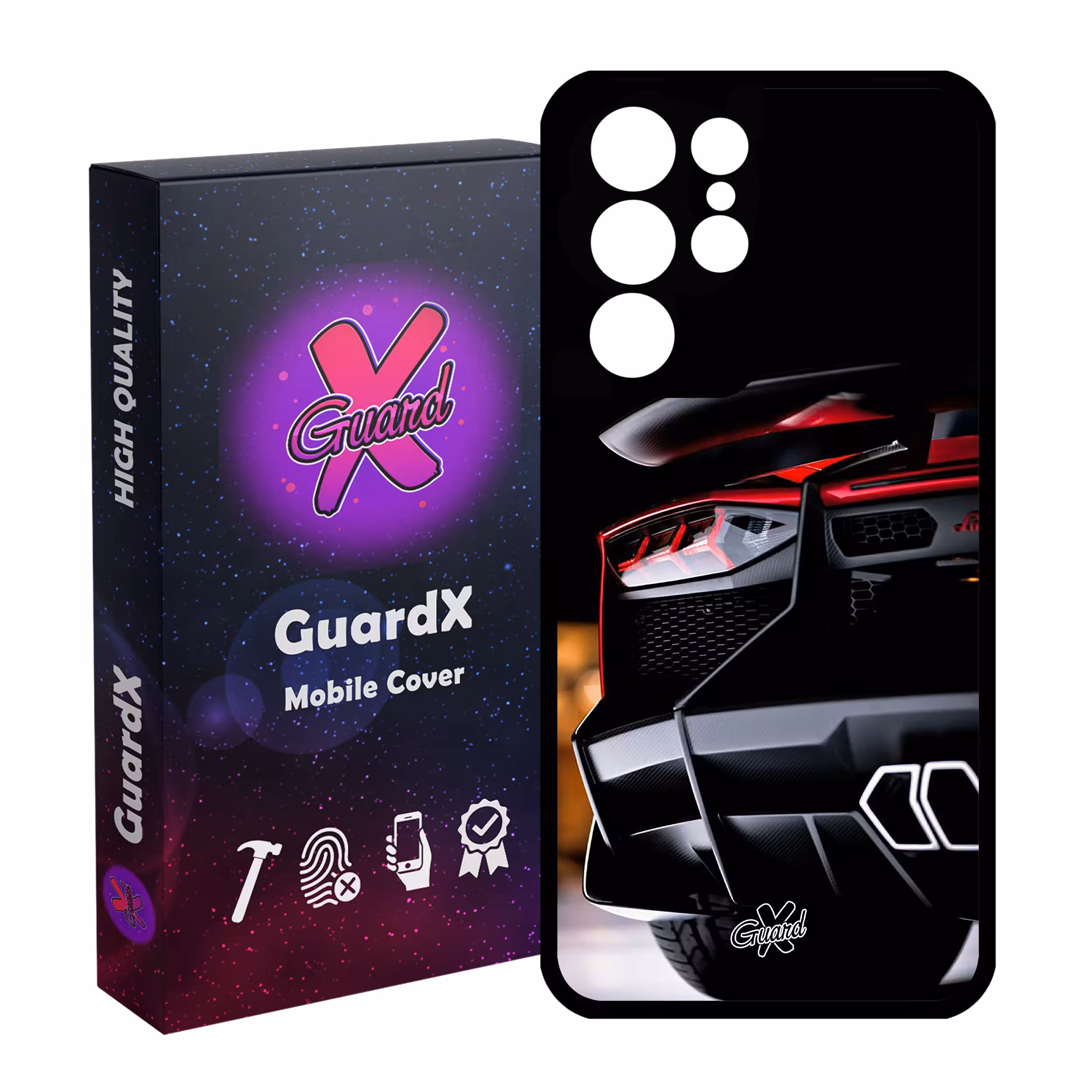 کاور گارد ایکس طرح Lamborghini مدل Glass10336 مناسب برای گوشی موبایل سامسونگ Galaxy S21 Ultra