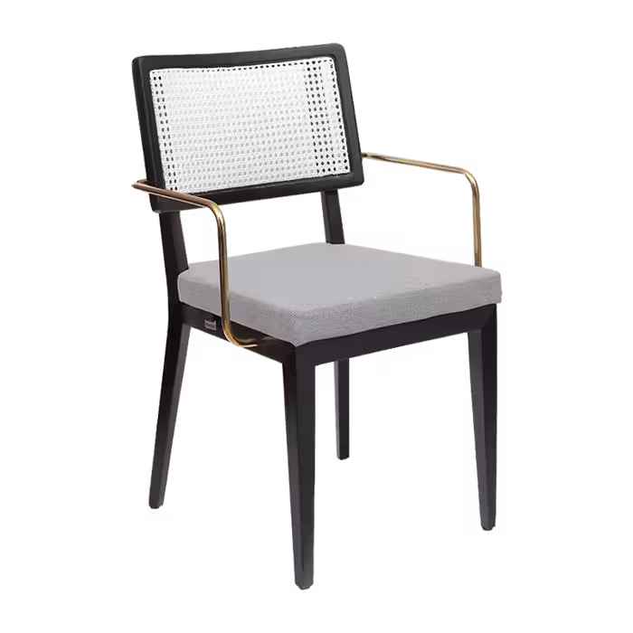 صندلی دسته دار پشت حصیری اریک نظری مدل P815